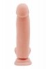 Realistyczne miękkie dildo na przyssawce z jądrami 18 cm